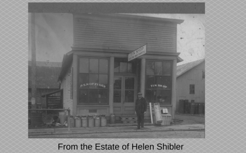 Early photograph of the Archbold Community Library exterior